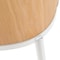 Leisuremod Tule Dining Chair with Velvet Seat & White Steel Frame, Natural Wood/Brown, 4PK TWCNW18BR4 - alternate 4
