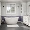 Maax Delsia 6032 Acrylix Freestanding Center Drain Bathtub in White with White Skirt 106192-000-002-104 - alternate 1
