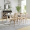 Flash Furniture Advantage Natural With White Grain X-Back Chair, PK2 X-BACK-NWG-2 - alternate 5