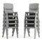 Flash Furniture Plastic Stacking School Chairs with 12 in Seat Height in Soft Gray, 10PK 10-YU-YCX-001-SFTGY-GG - alternate 5
