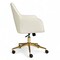 Martha Stewart Rayna Upholstered Office Chair in Off White/Polished Brass CH-220921-6-CR-GLD-MS - alternate 6