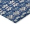 Homeroots 5' X 8' Navy Blue And Ivory Moroccan Washable Indoor Outdoor Area Rug 594335 - alternate 6