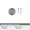 Amerock Ville 1-1/8 inch (29mm) Diameter Satin Nickel Cabinet Knob, 25PK 25VMP36774G10 - alternate 3