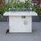 Leisuremod Chelsea Patio Modern Aluminum Propane Fire Pit Table, Weathered Grey CF44G-WGR - alternate 5
