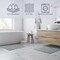 Lavish Home Bathroom Rugs 2-Piece Cotton Bath Mat Set Reversible Rugs for Shower, Tub, Toilet, or Vanity HT-BATH3-CH - alternate 4