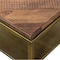 Homeroots 46" Brown And Brass Concrete And Brass Coffee Table With Shelf 520593 - alternate 5