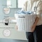 Wickerwise Handwoven Laundry Basket with Liner & Handles - Boho Decorative Storage Hamper for Clothes QI003106.WT - alternate 4