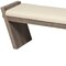 Homeroots 14in Cream and Brown Upholstered Linen Blend Bench 376177 - alternate 3
