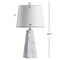 Jonathan Y Owen 20.5" Contemporary Resin LED Table Lamp, White Marble Finish JYL1037A - alternate 8