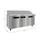 Koolmore 70 in. Commercial 3 Door Refrigerated Sandwich Prep Table 18 Pan Capacity and 22  Cu. Ft. of Storage KM-PTR70-3D - alternate 3