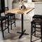 Flash Furniture Bennett 30 in x 48 in Solid Wood Indoor Tabletop in Natural with 23.5 in x 29.5 in Bar Height GSF-REC3048-NAT-T2230B-GG - alternate 4