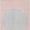 Homeroots 3' X 5' Pink And Silver Striped Washable Indoor Outdoor Area Rug 597187 - alternate 4