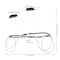 Jonathan Y Lisette 59" Contemporary Minimalist 360 Adjustable Silicone Rope/Metal Dimmable Integrated LED Chand JYL7139B - alternate 4