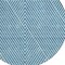Homeroots 8' Teal Blue And Ivory Round Geometric Washable Indoor Outdoor Area Rug 612144 - alternate 2