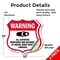 Signmission Video Surveillance Shield Sign Warning A, 12 inch X 12 inch, Vinyl Decal, 2PK SHI-D-2PACK-12-474 - alternate 2