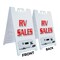 Signmission Rv Sales, A-Frame & 2 Decals Installed, Heavy-Duty Plastic Frame SBHD-D-2436-Rv Sales - alternate 4