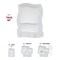 Smarty Had A Party 10" White Wave Plastic Dinner Plates (120 Plates), 120PK 7900-CASE - alternate 3