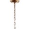 Jonathan Y Isabelle 20 in. Adjustable Metal/Glass LED Pendant, Antique Gold JYL9042A - alternate 5
