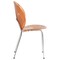 Leisuremod Opulent Plastic Dining Chair in Chrome Metal Legs, Amber OC20A - alternate 2