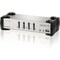 Aten 4-PORT USB2.0 KVMP SWITCH WITH AUDIO SUPPORT, CABLES INCLUDED, USB 2.0 PERIPHERA CS1734B - alternate 1