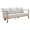 Homeroots 79" Gray Polypropylene Sofa 667665 - alternate 2