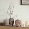 Uniquewise 7ft Textured Vintage Inspired Ceramic Vase Perfect for Displaying Faux Flowers & Branches, Brown QI004791.M - alternate 5