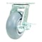 Vestil Thermoplastic Swivel With Brake Rigid Caster 5 In. Diameter x 2 In. Width 551 lb Light Gray CST-VE-5X2TPR-SWB - alternate 1