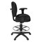 Regency Comfort Series Swivel Fabric Computer Task Chair with Adjustable Arms - Black 105-AA-DK-BK - alternate 7