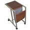 Homeroots 14" Brown and Silver Metal Writing Desk 469109 - alternate 2
