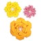 Happily Ever Elementary Creatively Inspired Orange, Yellow, Pink Flowers Dimensional Accent, 3-Piece Set, 3PK 107006 - alternate 3