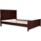 Homeroots Espresso Inlaid Panels Solid Wood King Bed Frame 523667 - alternate 3