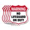 Signmission Pool Safety Shield Sign Warning No Lifeg, 12 inch X 12 inch, Aluminum Metal Sign, 5PK SHI-A-5Pack-12-431 - alternate 1