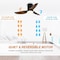 Ipower Ceiling Fan, 40 Inch, Brown Colorï¼Œ3 Blades HIFANXCEIL40BROWN - alternate 6