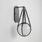 Vidalite Voyager 1-Light Matte Black Wall Sconce with Rope Detailing & Smoked Glass Shade, Farmhouse Style CE1013094 - alternate 3