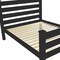 Homeroots Black Solid Wood Full Bed Frame 546948 - alternate 3