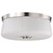 Nuvo Lune, 3 Light Flush Mount, Brushed Nickel Finish, Etched White Glass 60/8220 - alternate 4