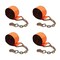 Mytee Products 4in x 30ft Winch Strap w/ Chain Anchor - 6,670 WLL, High Abrasion, Yellow, 4PK WS430ACx4 - alternate 8