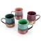 Gibson Home Copper Tonal 4 Piece 18 Ounce Round Stoneware Mug Set in Assorted Colors 126937.01 - alternate 1