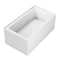 Kingston Brass 54" Acrylic Rectangular 2-Wall Corner Alcove Tub, Right Hand Drain, Glossy White VTAP5430R22TS - alternate 1