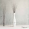 Uniquewise 43in Tall Decorative White Bamboo Floor Vase with 12-Piece 60in Natural Dried Brown Willow Stick QI004233.K2 - alternate 3