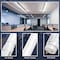 Luxrite 4FT LED Tube Light, T8, 12W/15W/18W, 5CCT 3000K-6500K, 1620/1950/2250LM, 220Deg., Ballast, 4PK LR34246 - alternate 2