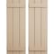 Ekena Millwork Rustic Three Board Joined Board-n-Batten Rough Sawn Faux Wood Shutters, 16 1/2W x 32H, PR SHUBJS16X32RSPR - alternate 1