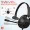 Delton Noise-Canceling Mono Over-the-Ear Headset, USB Type-A - Black 40Y - alternate 7