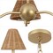 Jonathan Y Grady 27" 3-Light Coastal Farmhouse Adjustable Swooping Arm Metal w/Hand-Woven Rattan Shades LED Cha JYL9559B - alternate 6