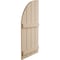 Ekena Millwork Rough Sawn 4 Board Joined Board-n-Batten w/Quarter Round Arch Top Faux Wood Shutters, 22W x 64H, PR SHUBJQ22X64RSPR - alternate 4