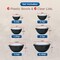 Bakkenmaster Bakken Master 12 Piece Plastic Nesting Bowls with Lids, Mixing Bowls Set includes 6 Prep Bowls BKMX12GRY33 - alternate 5