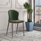 Leisuremod Mosaic Collection Modern Dining Chair in Olive Green Fabric MC44OG - alternate 3