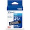 Brother Adhesive TZ Tape (R) Cartridge 0.70"x26-1/5ft., White/Black TZE345G - alternate 1
