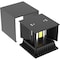 Leeki Outdoor Wall Light Cube, Black, 12W LKI-1058 - alternate 3