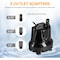 Simple Deluxe HealSmart 660GPH Ultra Quiet Submersible Pump, Bottom Intake Design, 8.2ft High Lift, 45W Fountain LGPUMP660GBOTM - alternate 2